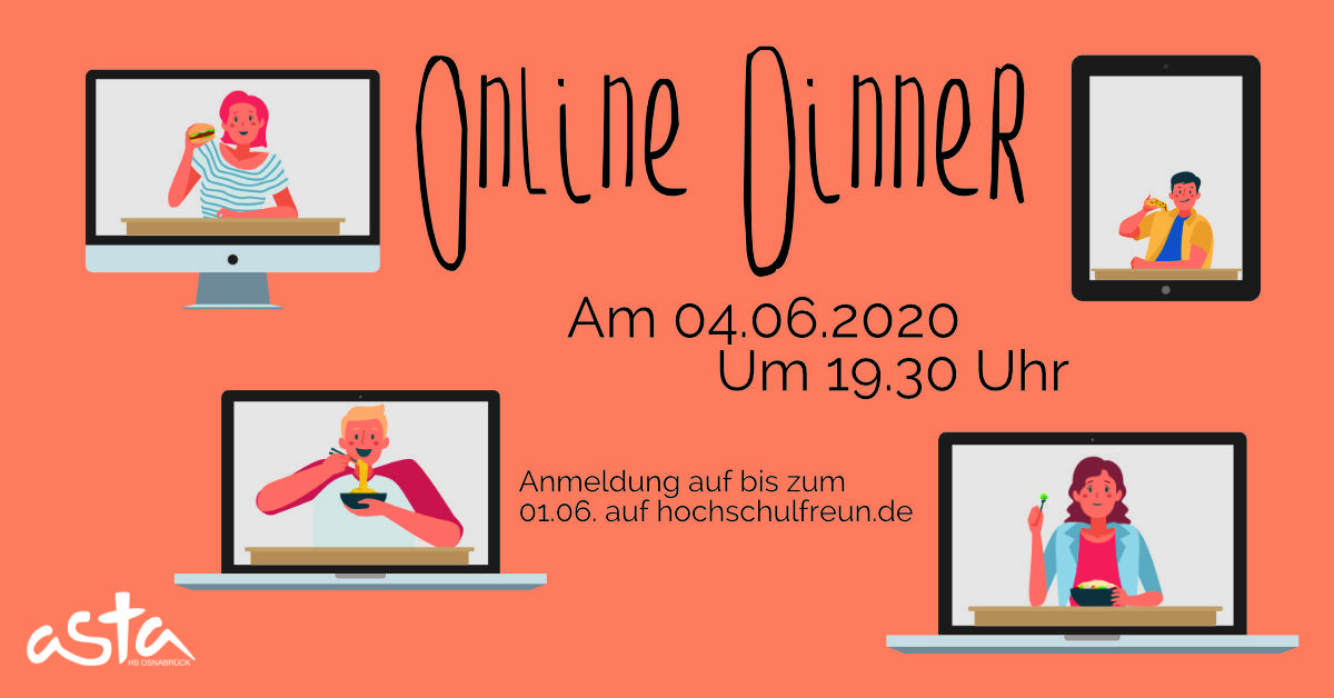2. Online-Dinner des AStA an der HS-Osnabrück
