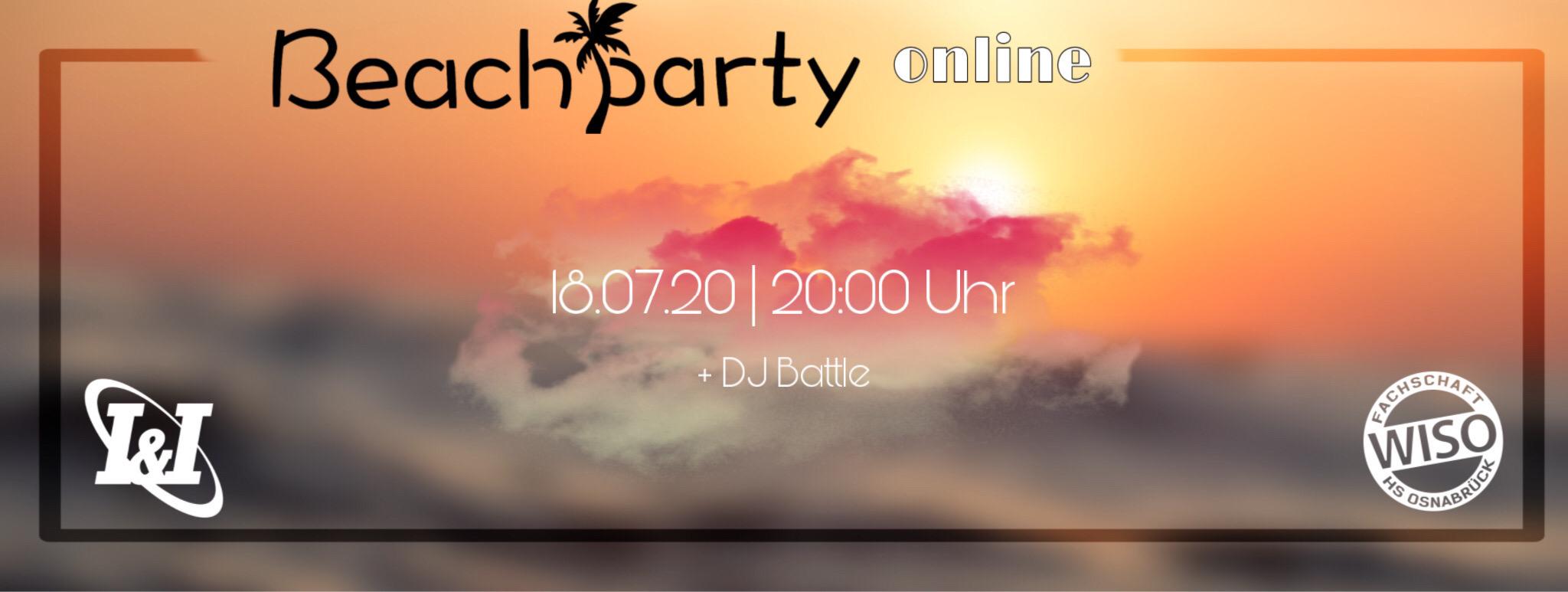 Online Beachparty der Fachschaften WiSo und IuI im Sommersemester 2020