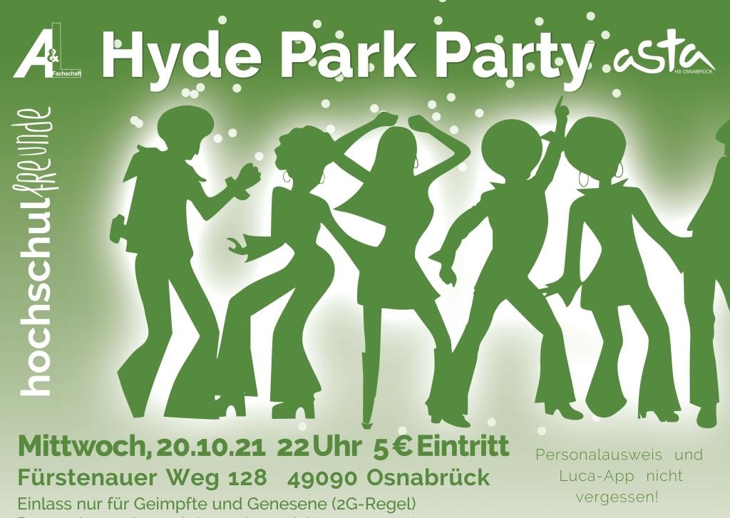 Hyde Park Party hochschulfreunde