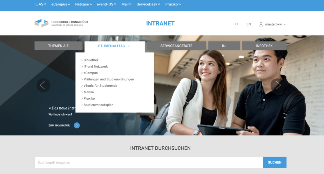 Neues Intranetportal ab dem 15. März 2023